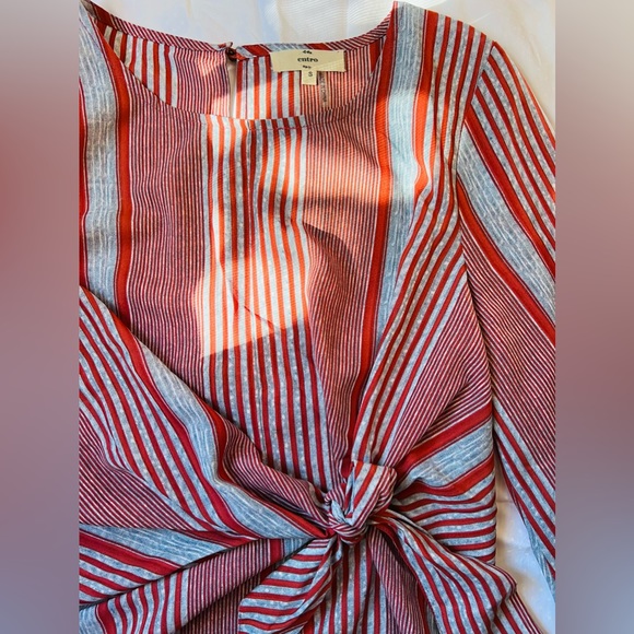 North&Main Flowy Grey and Red Top - Picture 4 of 6